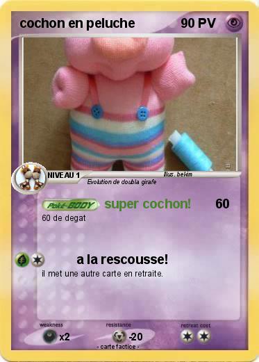 Pokemon cochon en peluche