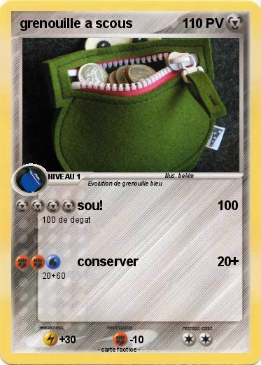 Pokemon grenouille a scous