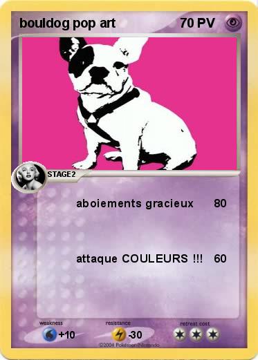 Pokemon bouldog pop art