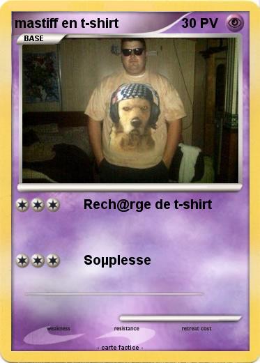 Pokemon mastiff en t-shirt