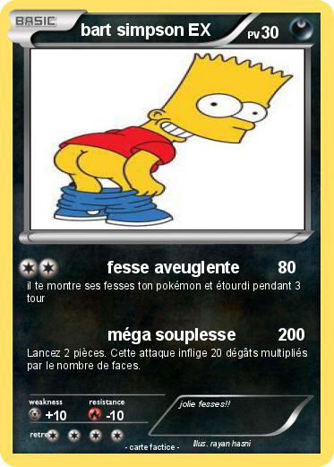 Pokemon bart simpson EX