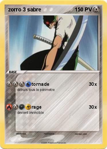 Pokemon zorro 3 sabre