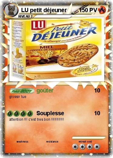 Pokemon LU petit déjeuner