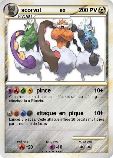 Pokemon scorvol            ex