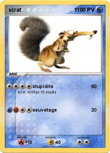 Pokemon scrat                                   1