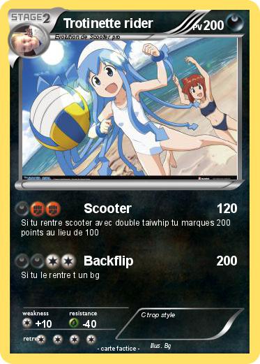 Pokemon Trotinette rider