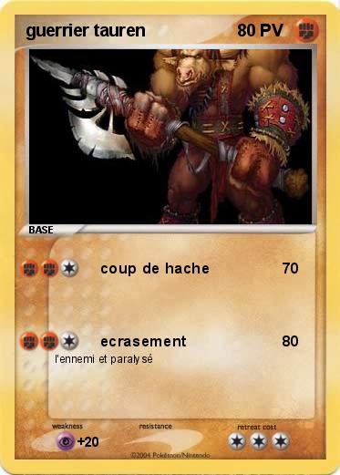 Pokemon guerrier tauren