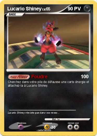 Pokemon Lucario Shiney