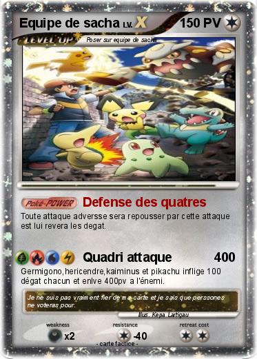 Pokemon Equipe de sacha
