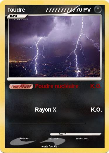 Pokemon foudre              7777777777