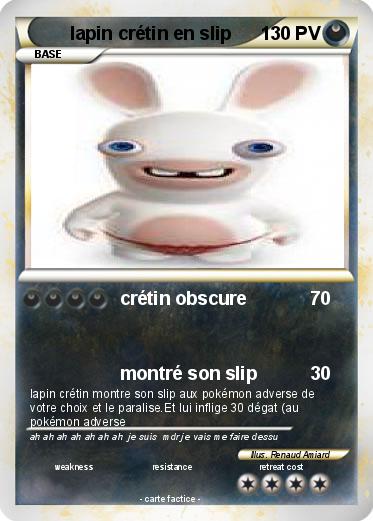 Pokemon lapin crétin en slip