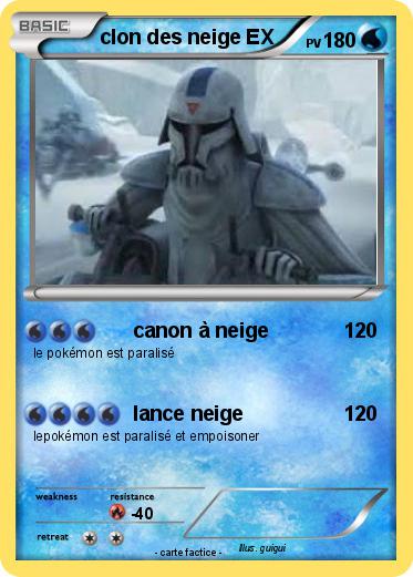 Pokemon clon des neige EX