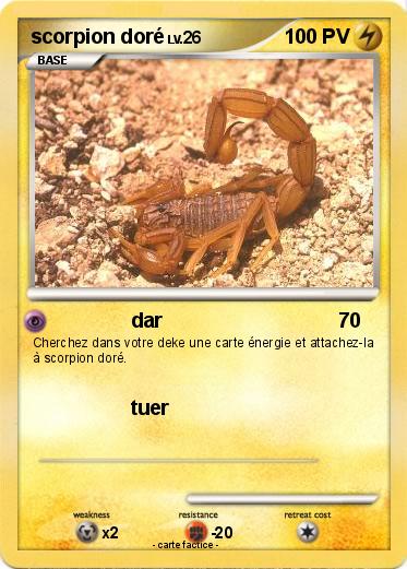 Pokemon scorpion doré