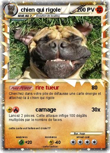 Pokemon chien qui rigole