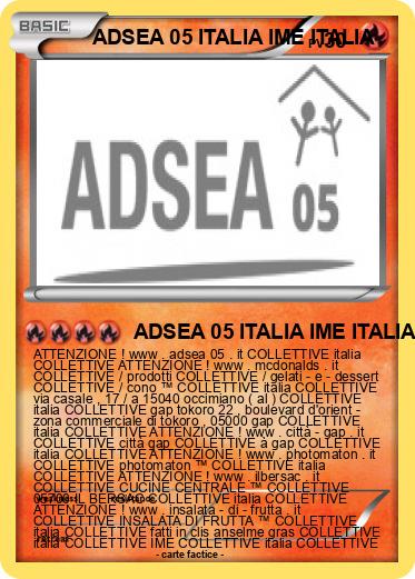 Pokemon ADSEA 05 ITALIA IME ITALIA