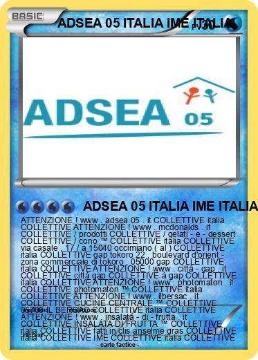 Pokemon ADSEA 05 ITALIA IME ITALIA