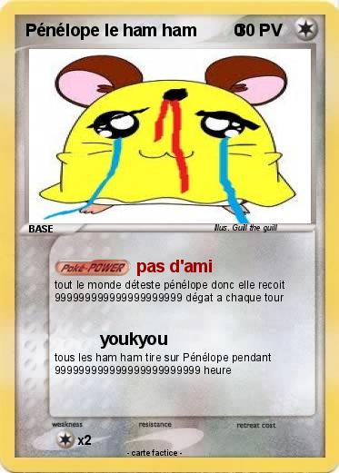 Pokemon Pénélope le ham ham        0