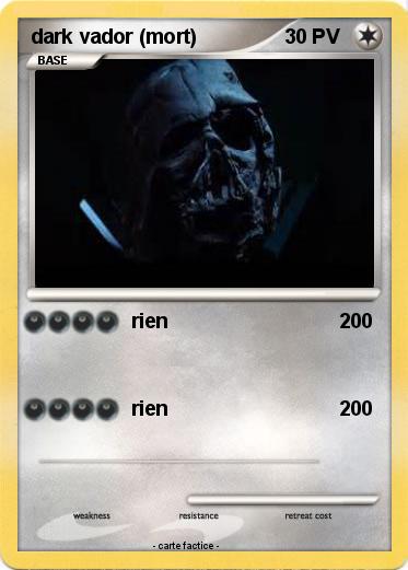 Pokemon dark vador (mort)