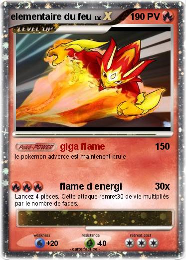 Pokemon elementaire du feu