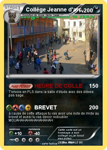 Pokemon Collège Jeanne d'arc