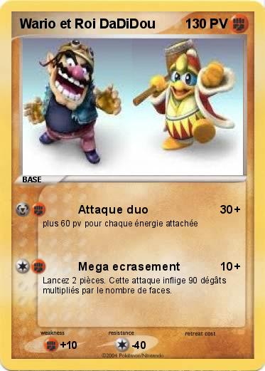 Pokemon Wario et Roi DaDiDou
