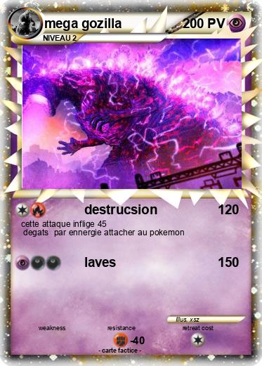 Pokemon mega gozilla