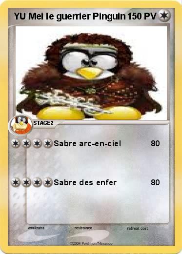 Pokemon YU Mei le guerrier Pinguin