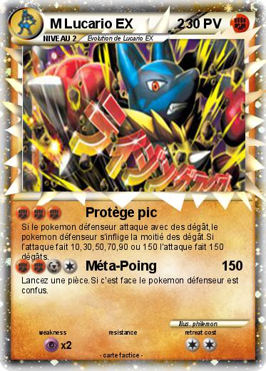 Pokemon M Lucario EX            2