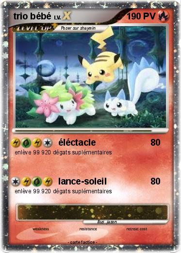 Pokemon trio bébé