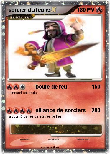 Pokemon sorcier du feu