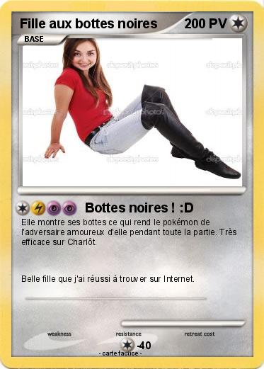 Pokemon Fille aux bottes noires