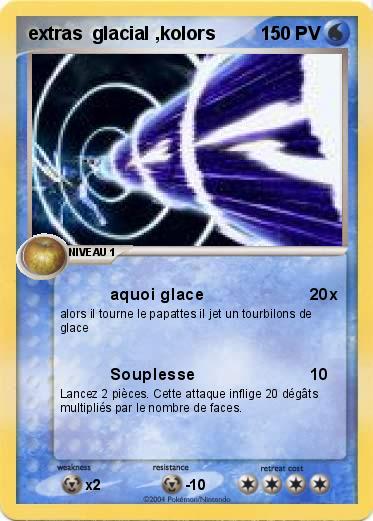 Pokemon extras  glacial ,kolors