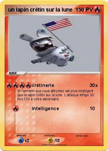 Pokemon un lapin crétin sur la lune