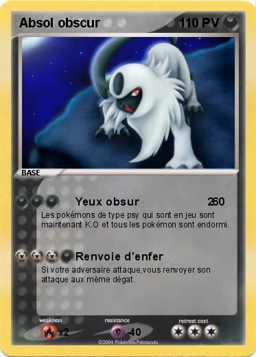 Pokemon Absol obscur