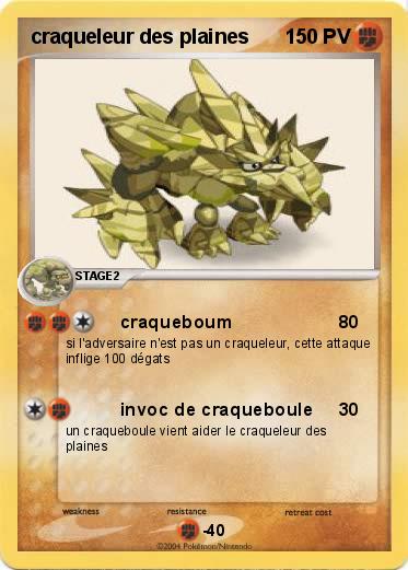 Pokemon craqueleur des plaines