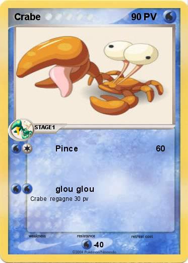 Pokemon Crabe 