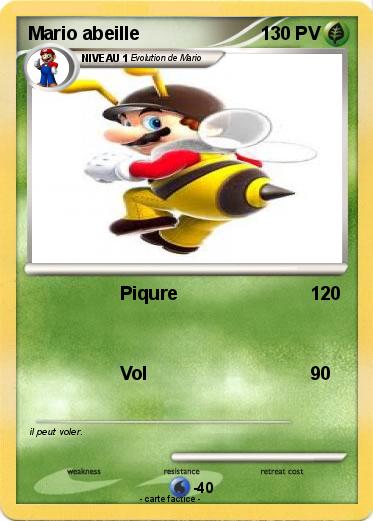 Pokemon Mario abeille