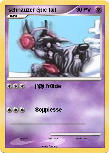 Pokemon schnauzer épic fail