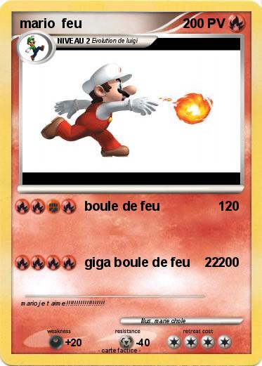 Pokemon mario  feu
