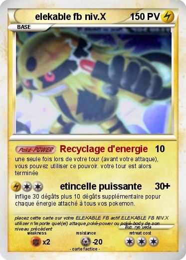 Pokemon elekable fb niv.X