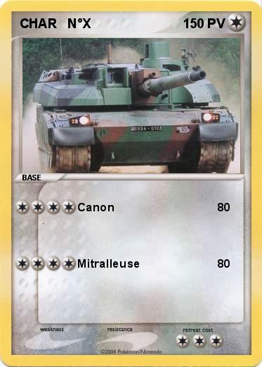 Pokemon CHAR   N°X