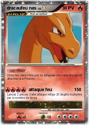 Pokemon dracaufeu nas