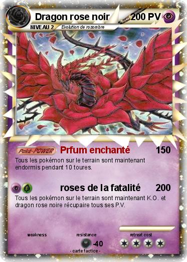 Pokemon Dragon rose noir