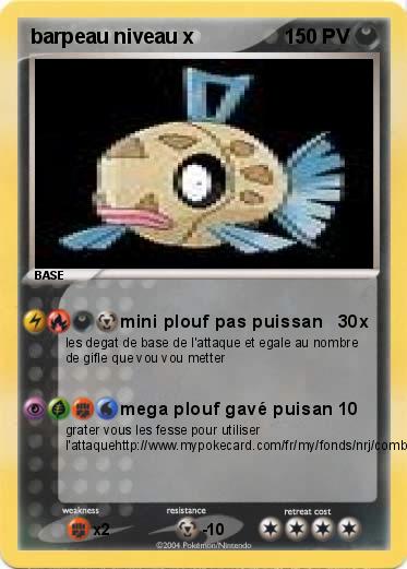 Pokemon barpeau niveau x