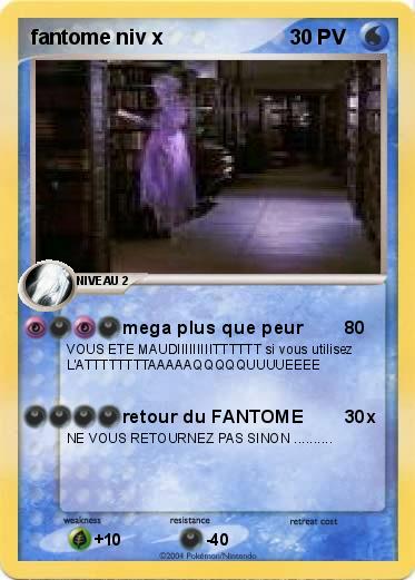 Pokemon fantome niv x