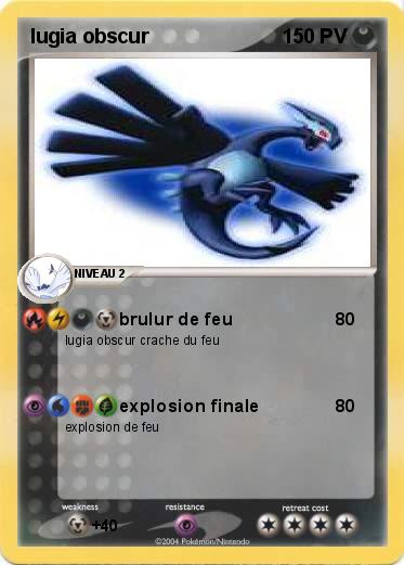 Pokemon lugia obscur