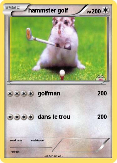 Pokemon hammster golf