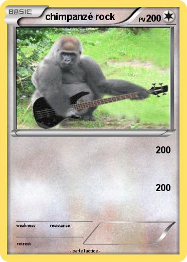 Pokemon chimpanzé rock