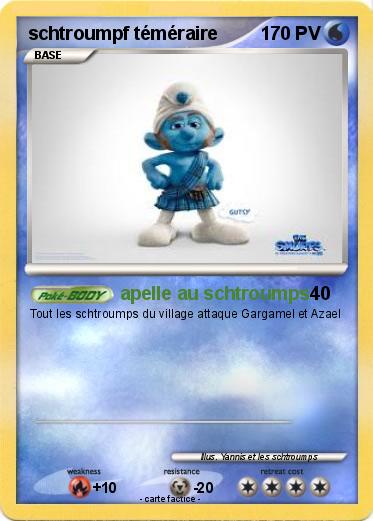 Pokemon schtroumpf téméraire