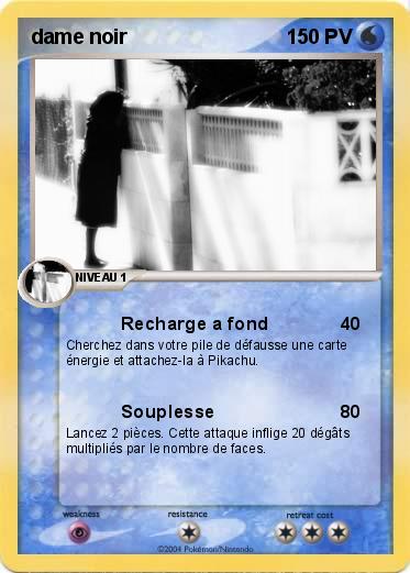 Pokemon dame noir